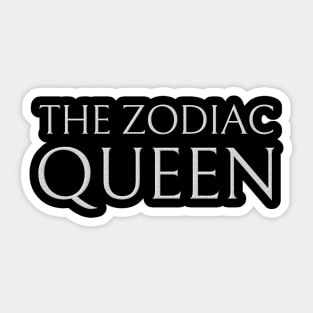 The Zodiac Queen Title Sticker